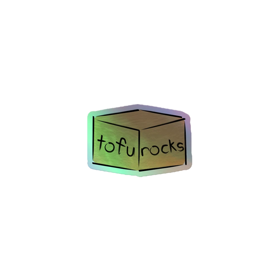 tofurocks sticker - holographic product image (1)