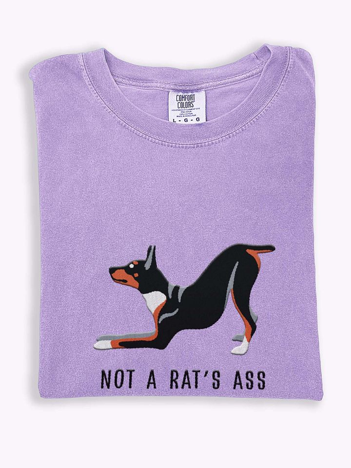 Not a Rat's Ass T-Shirt(Embroidered) of a Rat Terrier(Tricolor) product image (1)