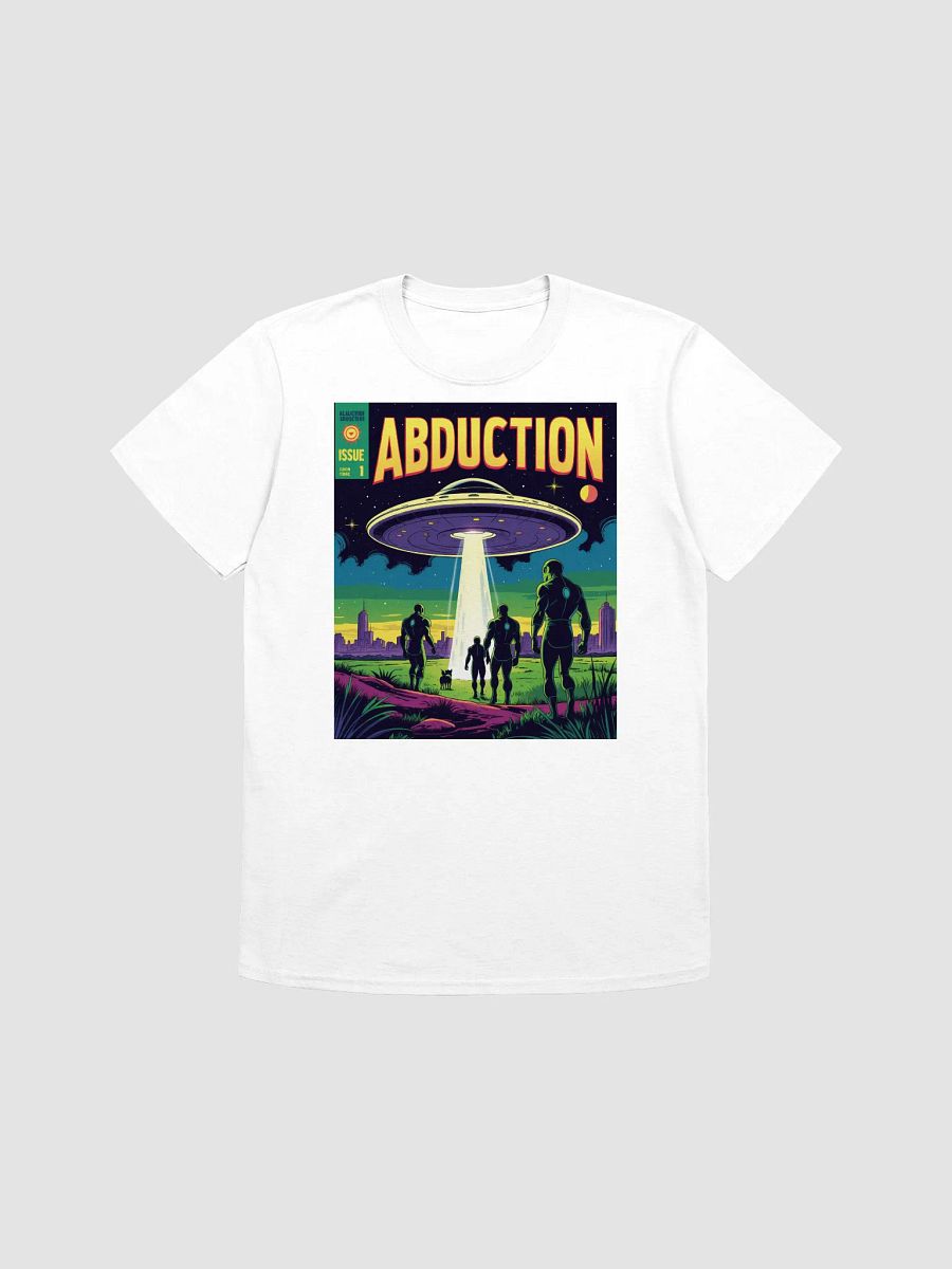 1970s Sci-Fi Comic T-Shirt – Retro Alien Abduction Art product image (19)