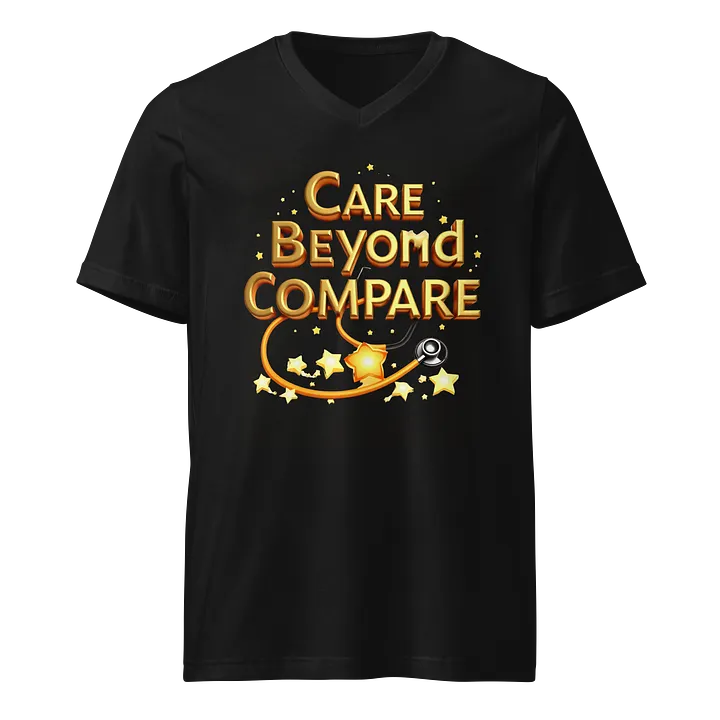 Golden Care Stethoscope V-Neck Tee product image (1)