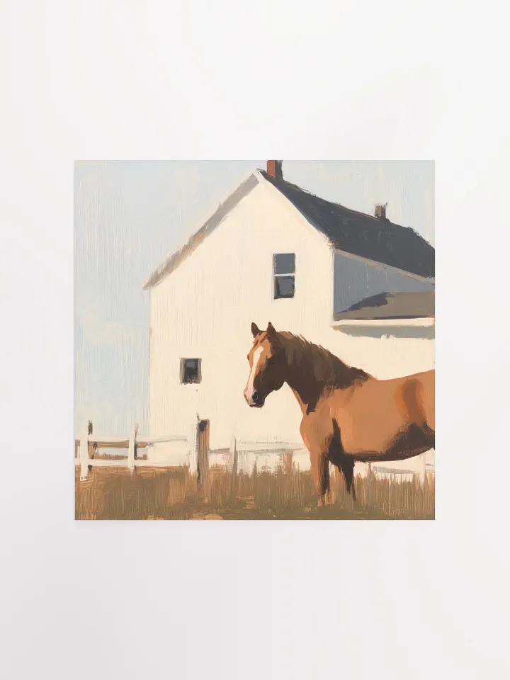 Modern Farmhouse: Brown Horse VII Art Print product image (2)