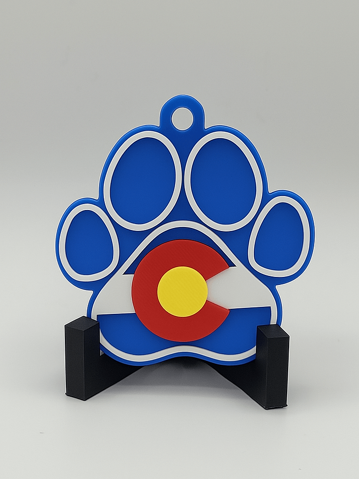 🐾 Colorado Paw Magnet & Keychain product image (1)