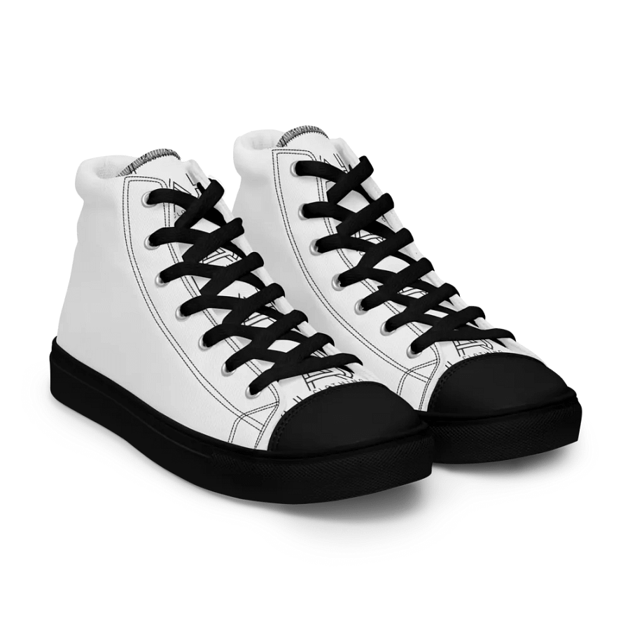 White high tops -plain whites product image (4)