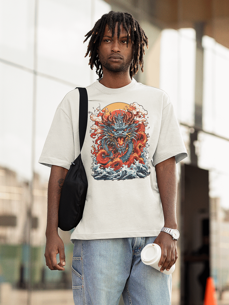 Crimson Dragon Oversized T-Shirt product image (20)