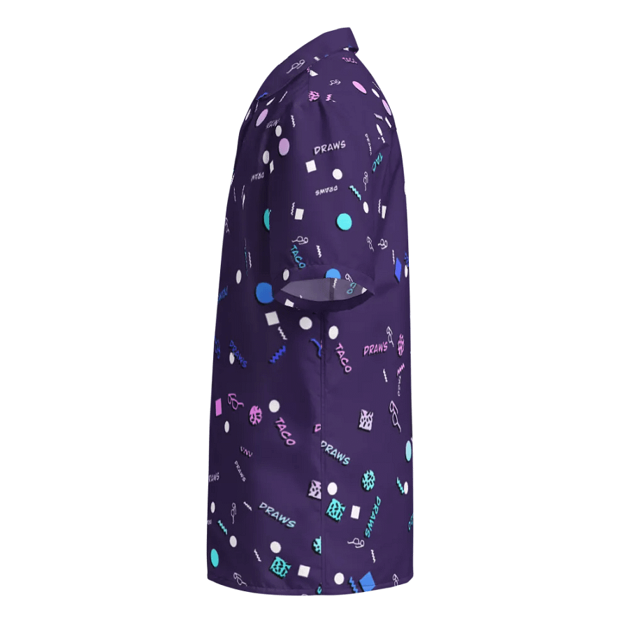 TacoDraws Retro Pattern Button-Up product image (9)