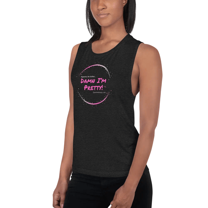 Damn I'm Pretty! Tank Top -Shirt (PINK Circle) product image (2)