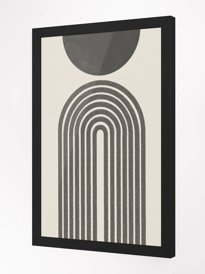Symmetrical Archways Matte Poster | Modern Geometric Art with a Touch of Minimalist Elegance product image (2)