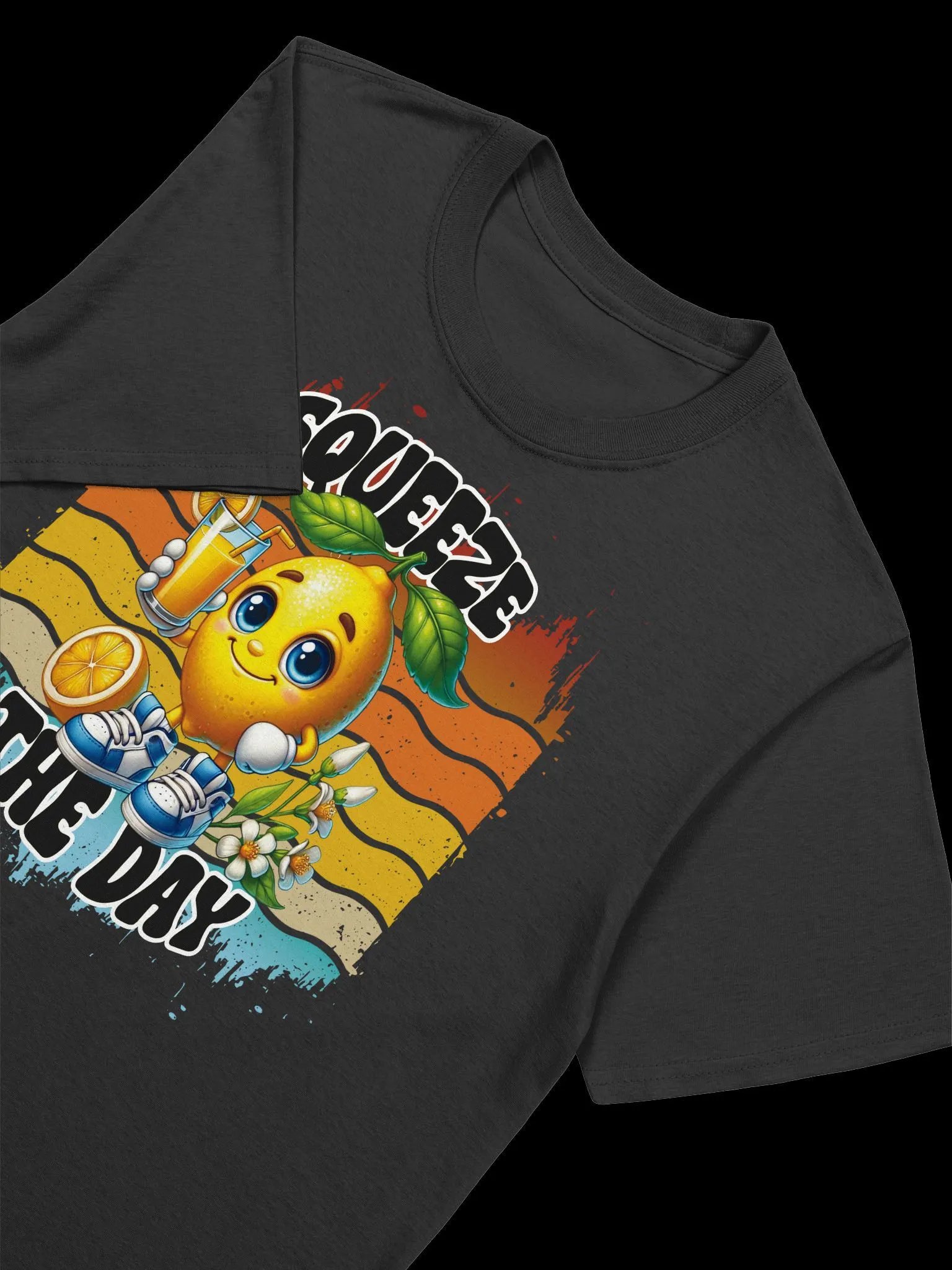 Squeeze the Day-Motivational Lemon Design T-Shirt product image (17)