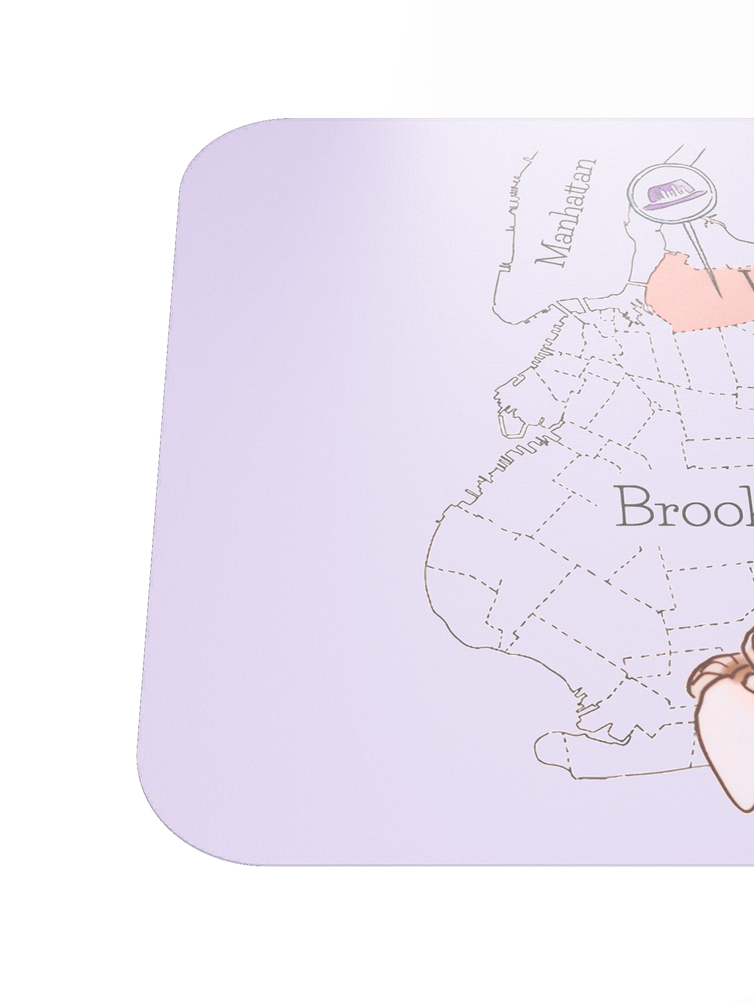 Hasidic Food Map Mouse Pad product image (6)