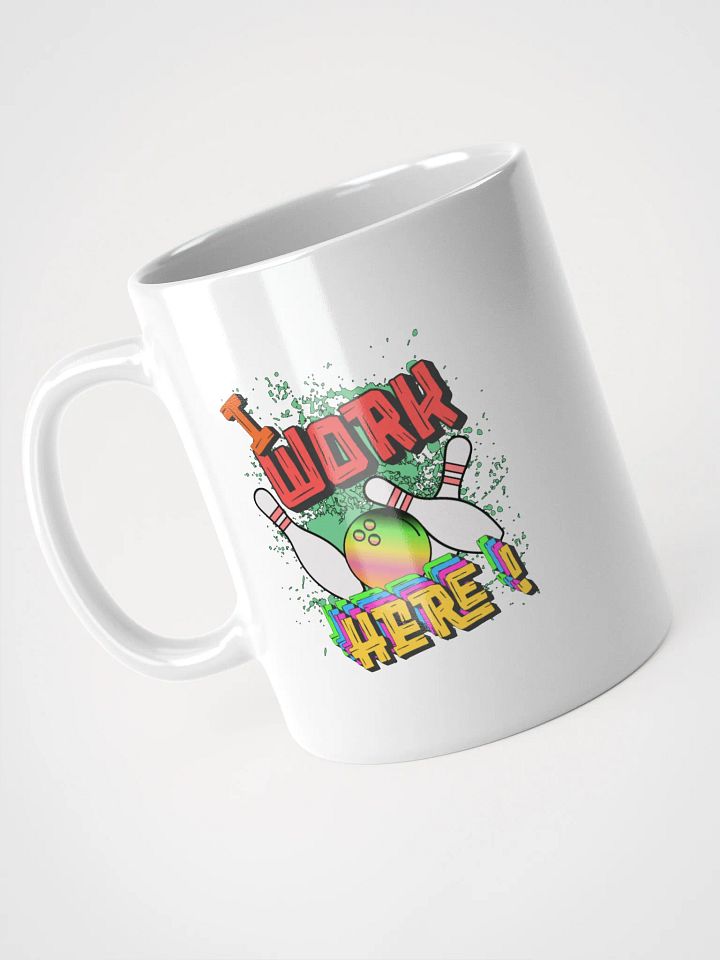 I work Here Bowling Rainbow Mug product image (2)
