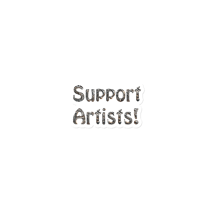 Support Artists! Silver Design Magnet product image (1)