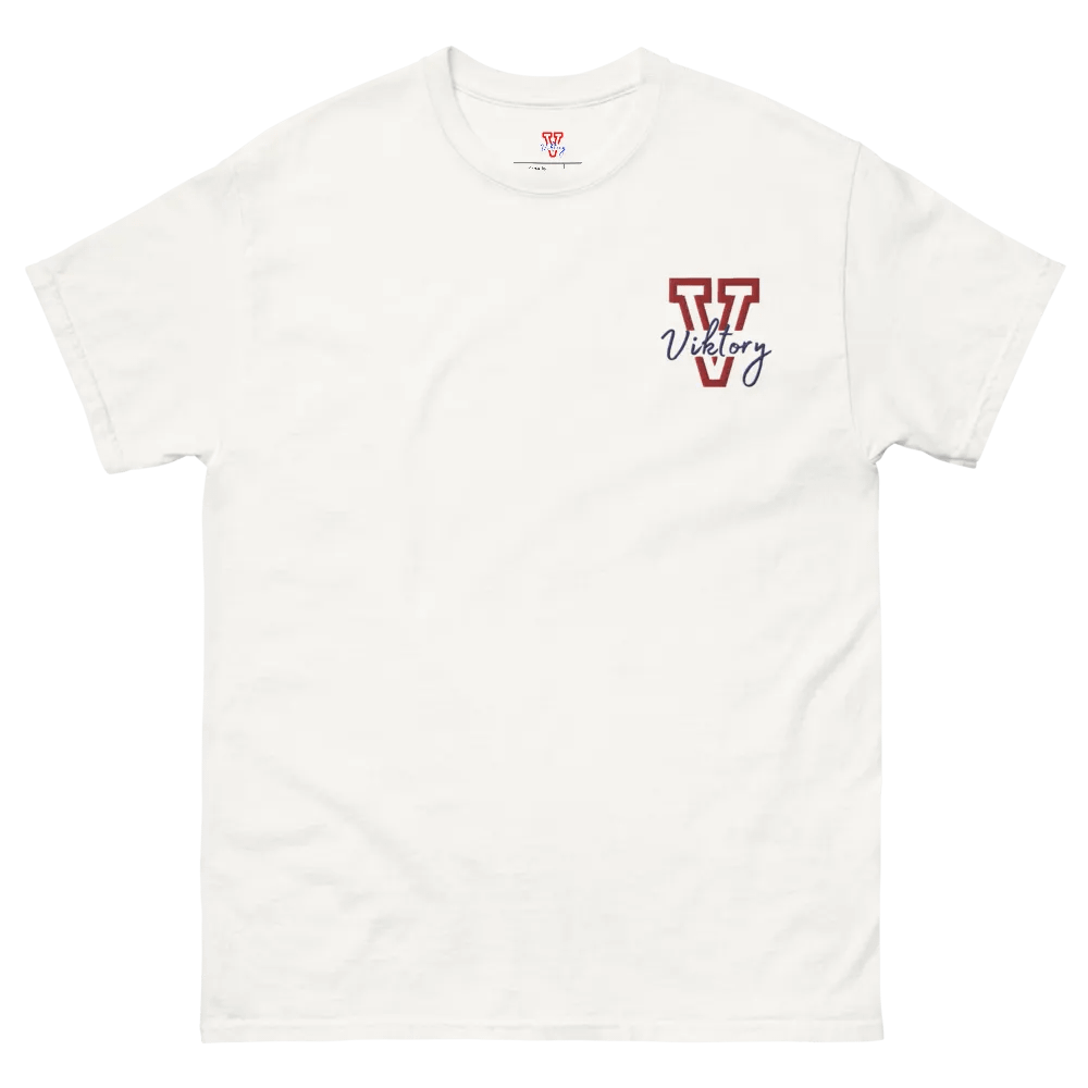 Adult Shirt White (red & blue logo) product image (2)