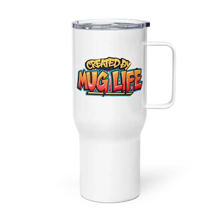 25oz & 40oz Travel Mug with Handle, Lid and Straw product image (2)