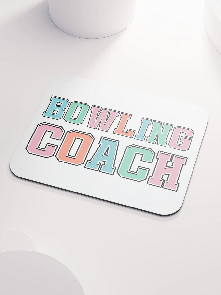 Bowling Coach Colorful Mouse Pad product image (3)