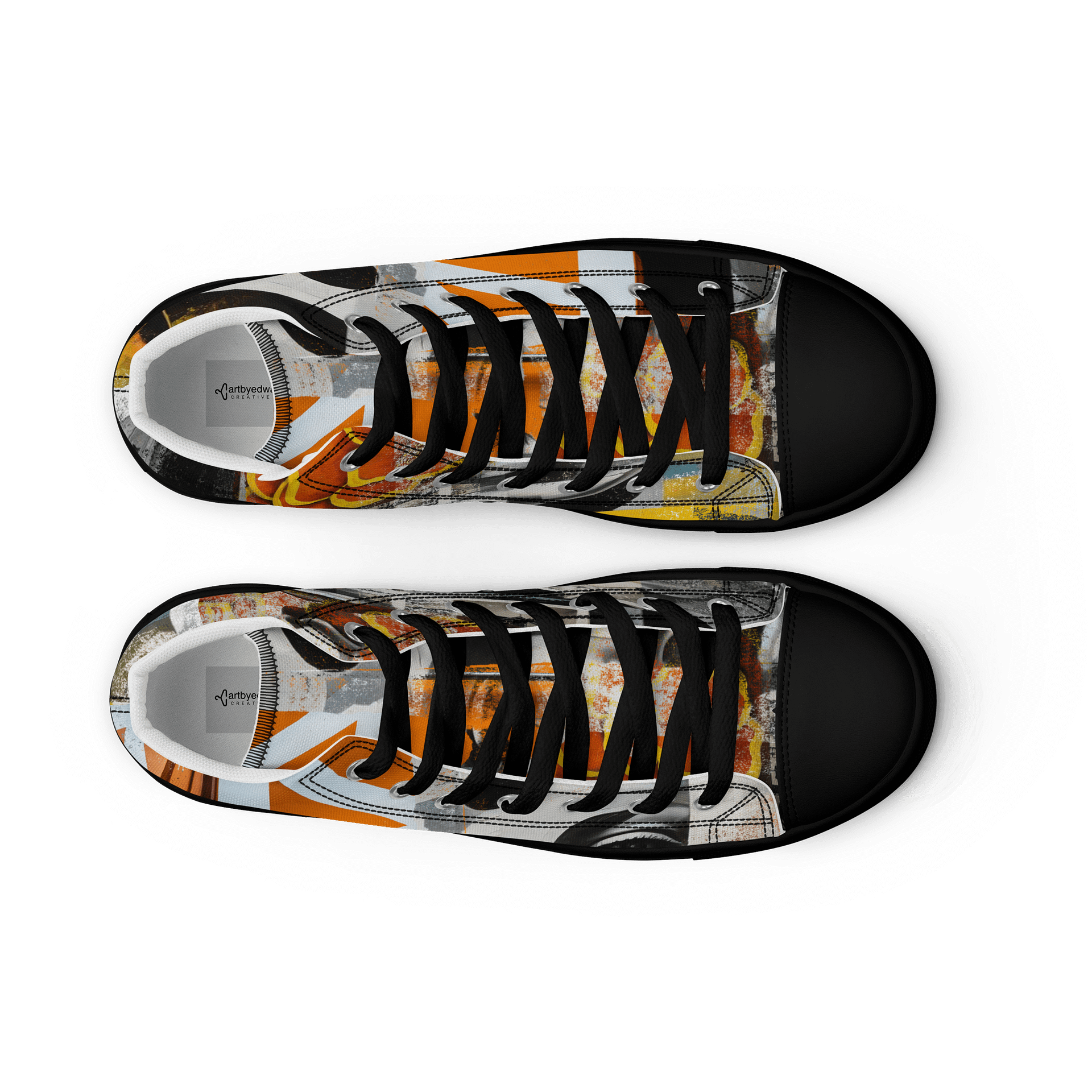 Mixed Media Artwork High Top Shoes product image (12)