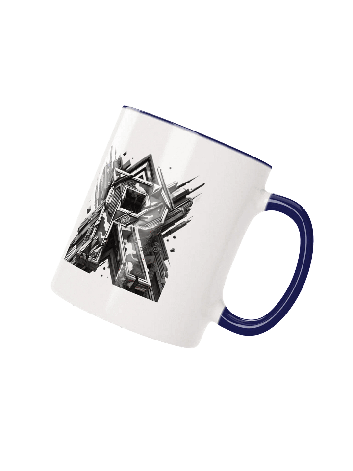 Mechanical Camo Letter R Ceramic Mug product image (11)