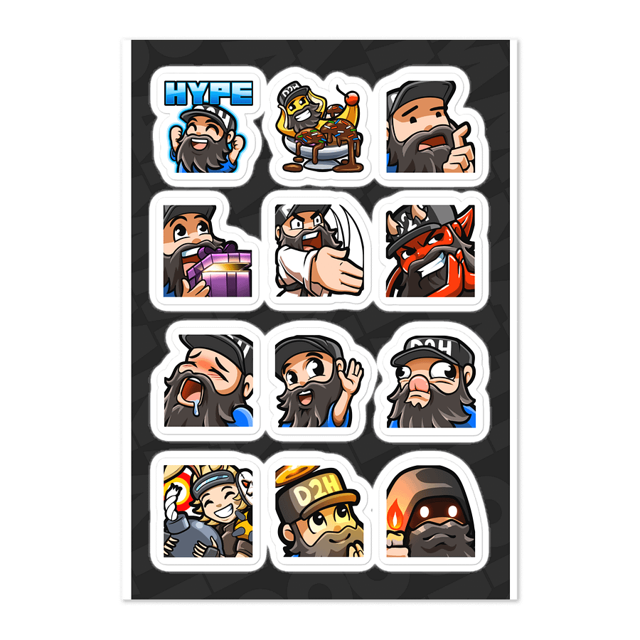 Emote Sticker Sheet. Set 3 product image (1)