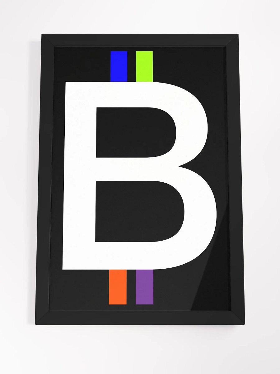 Bitcoin Spectrum (black) [framed] product image (4)