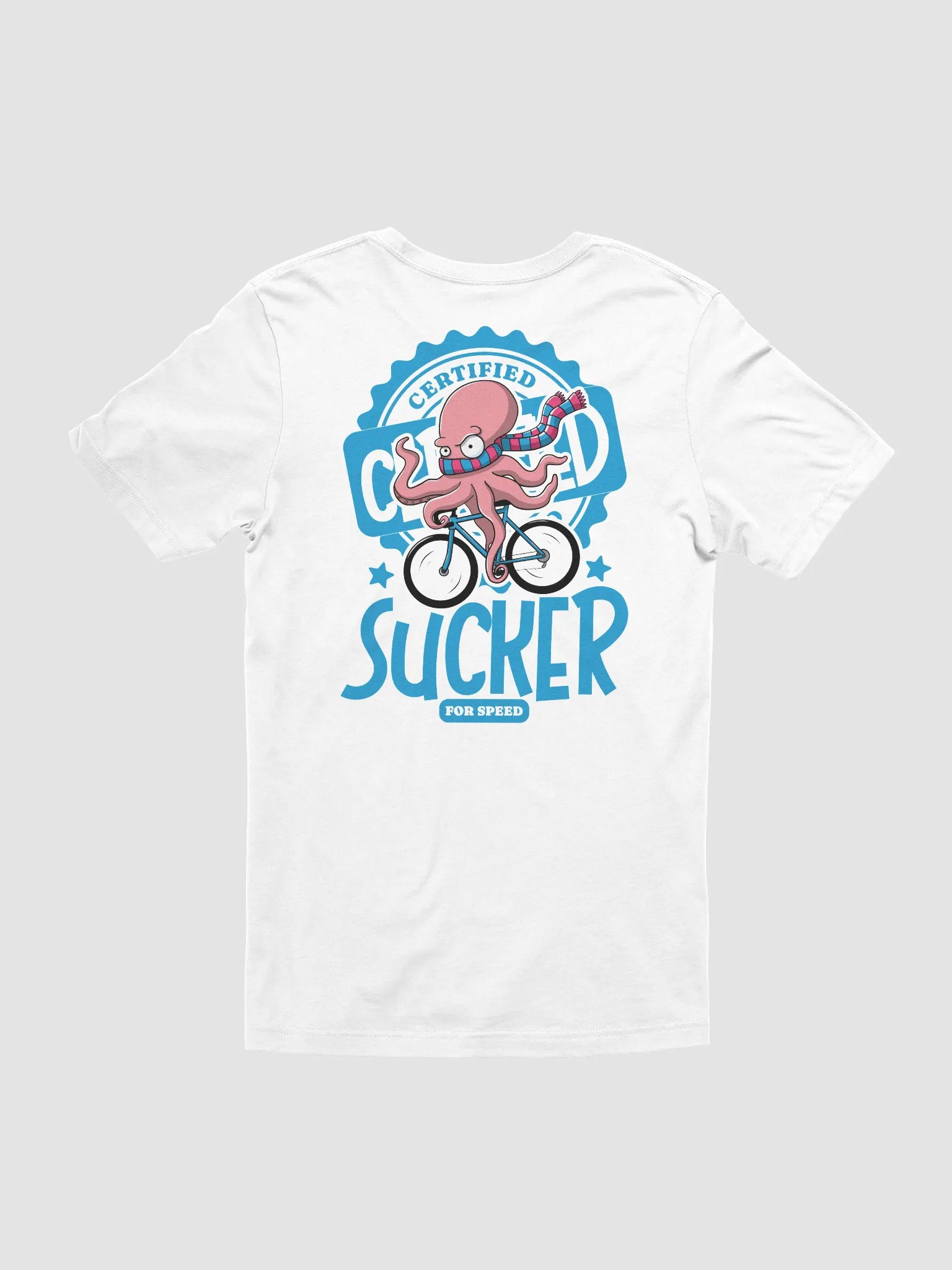 Certified Sucker for Speed Cycling T-Shirt – Funny Octopus Bike Rider Tee for Cyclists product image (1)