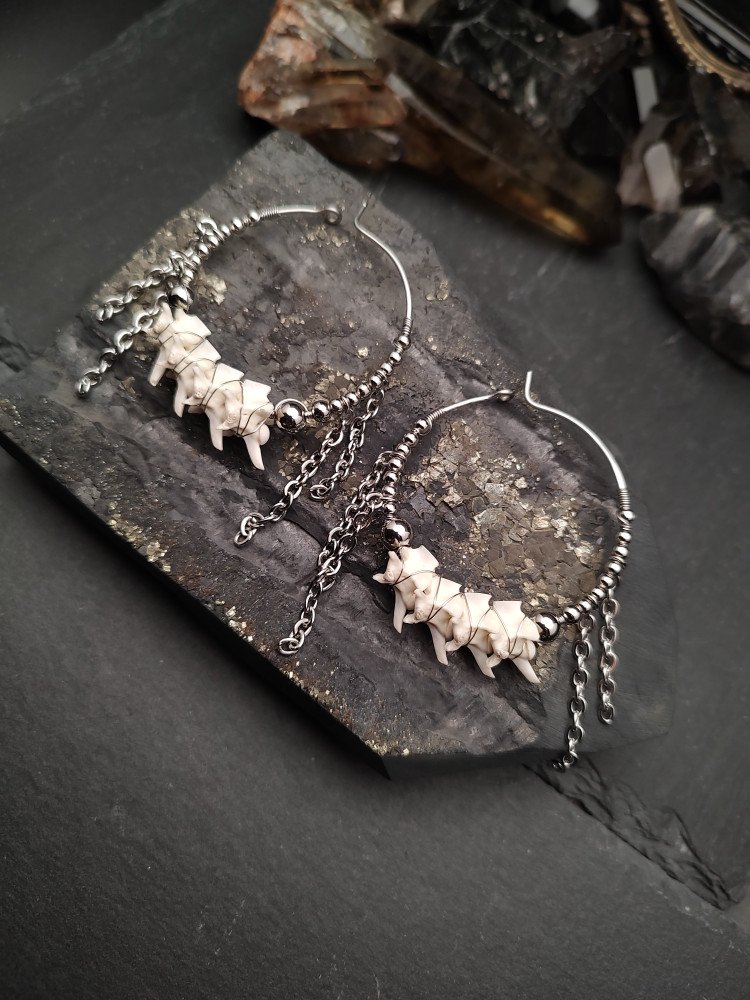 Earrings Bone Vault - Vert Fringe Flow product image (2)