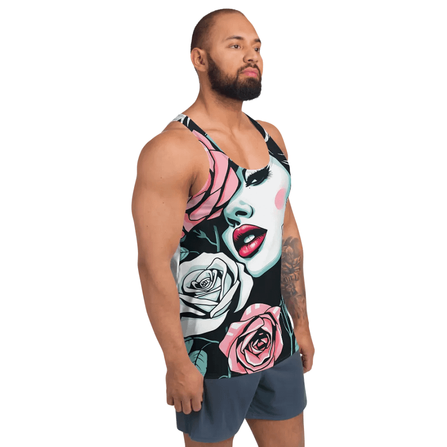 Roses and Beauty All-Over Tank Top unisex product image (3)