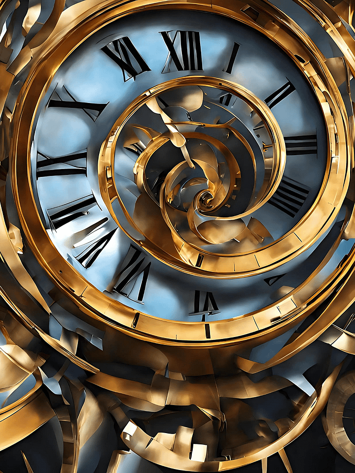 Time Confusion-5 | Canvas Artistic Wall Painting product image (1)