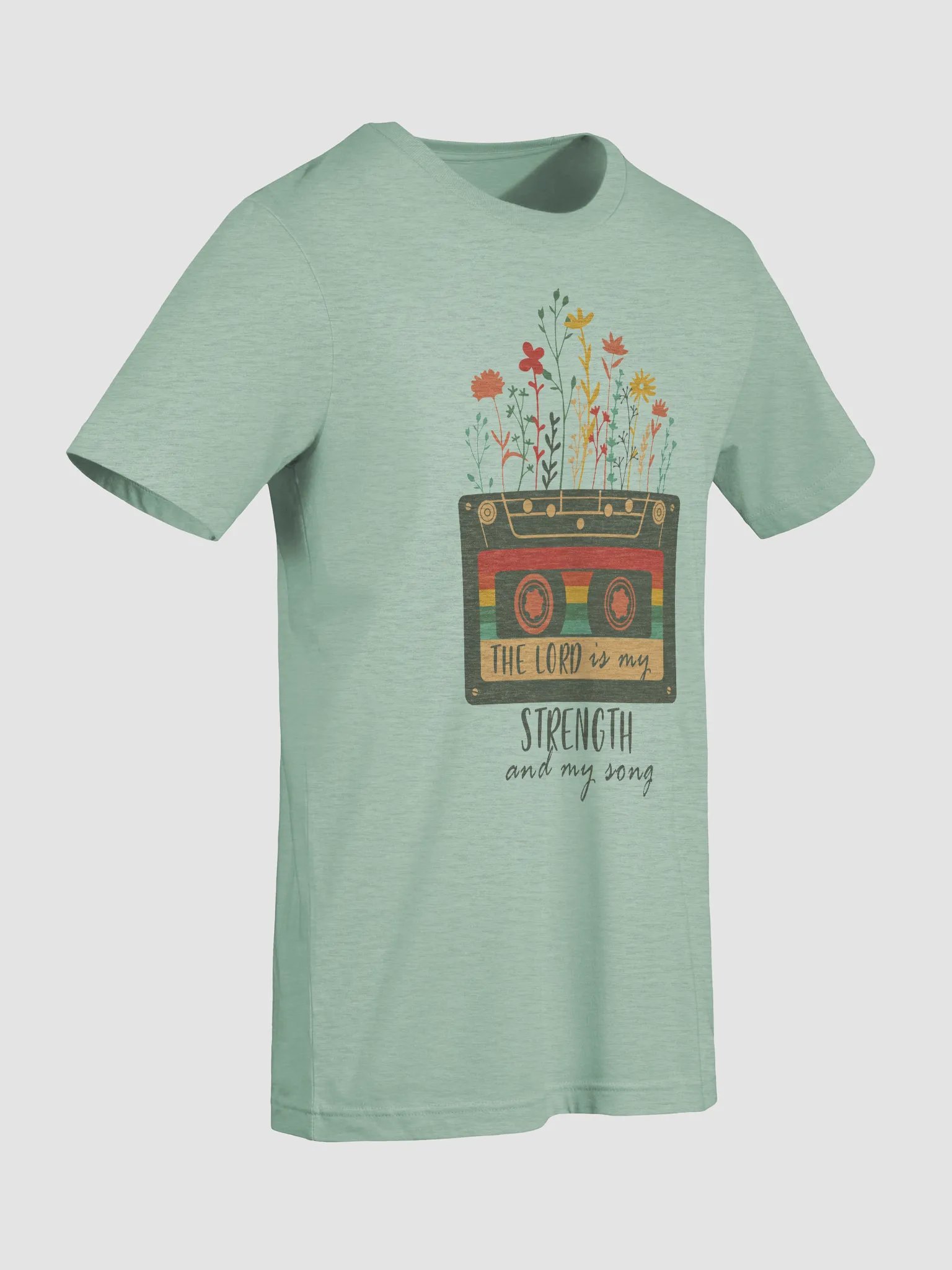 The Lord is my Strength and My Song Cassette Tee product image (95)