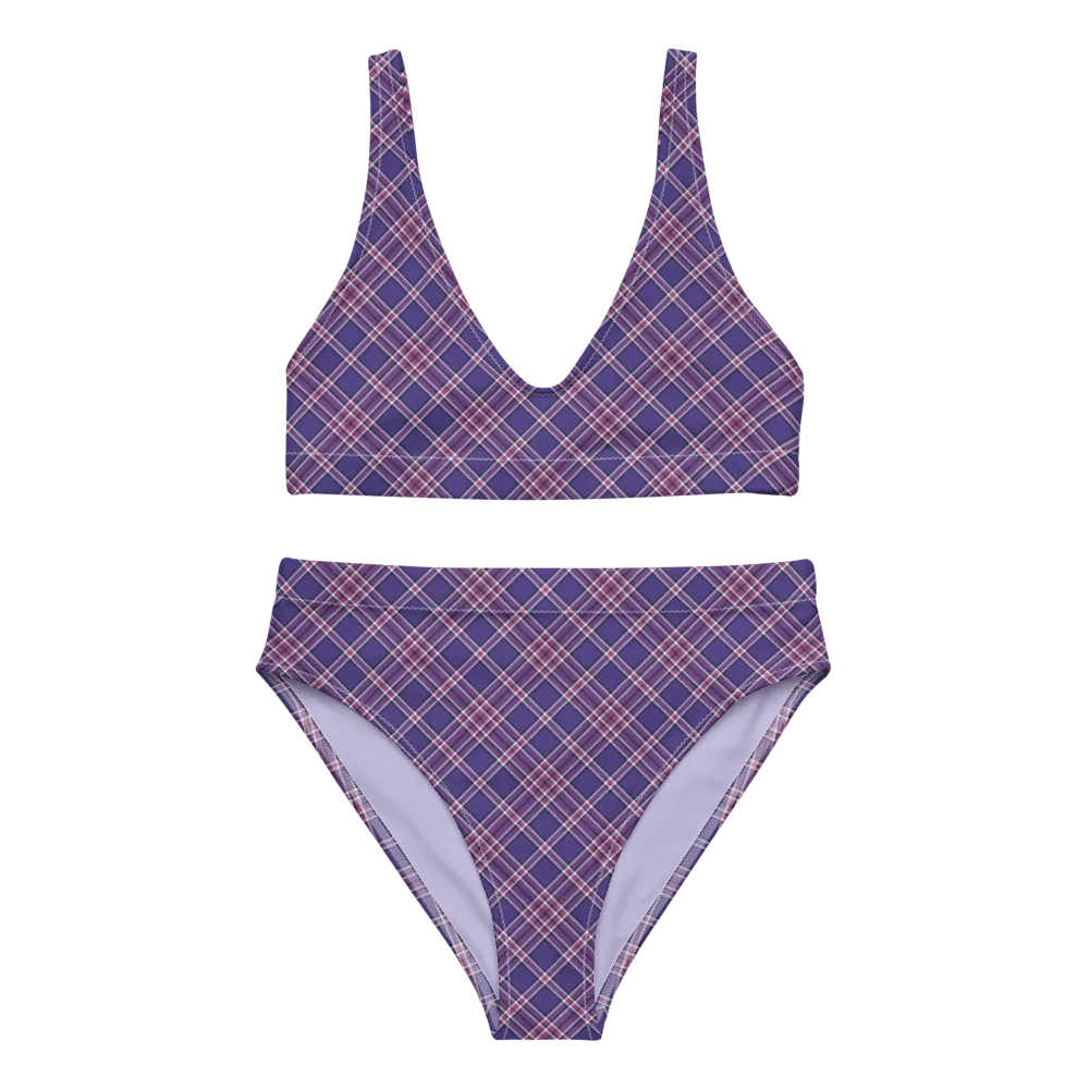 Purple Orchid and Violet Plaid Bikini product image (2)