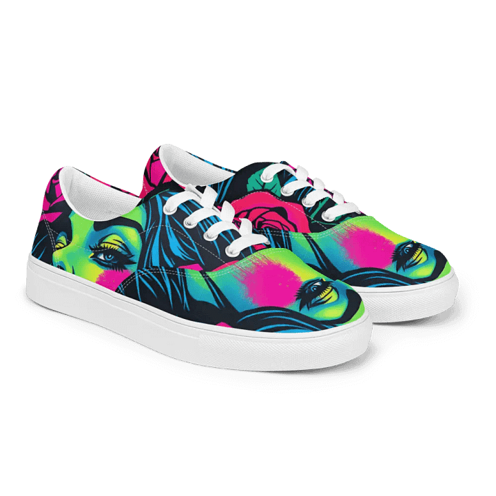 Neon Grafitti Amiga, Lace-Up Canvas Shoes Men's sizes product image (2)
