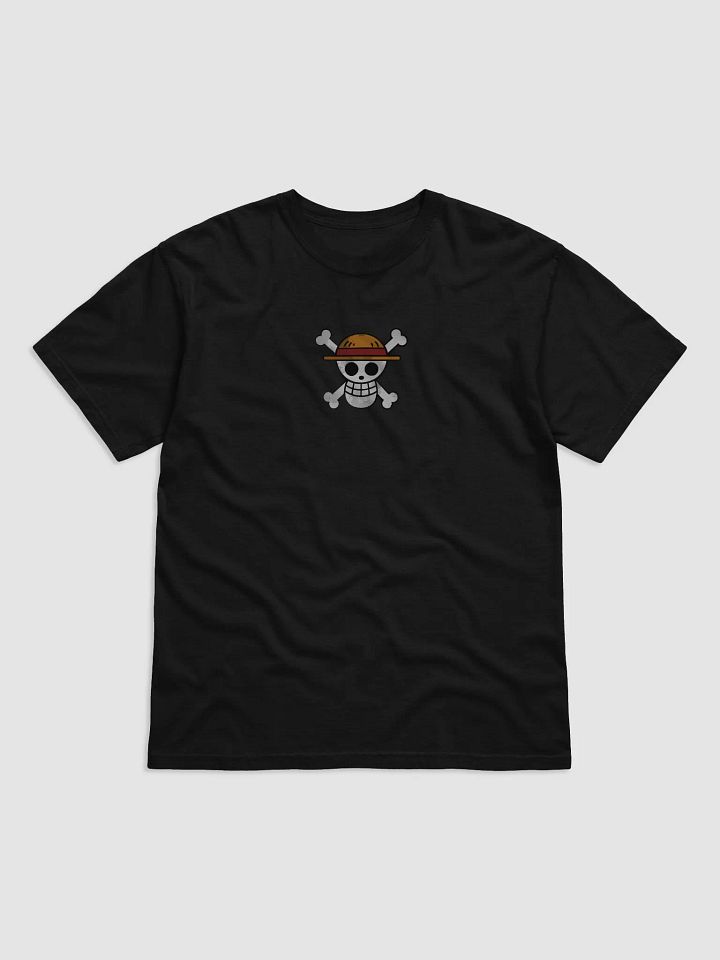 Pirate Chic Skull Straw Hat T-Shirt product image (9)