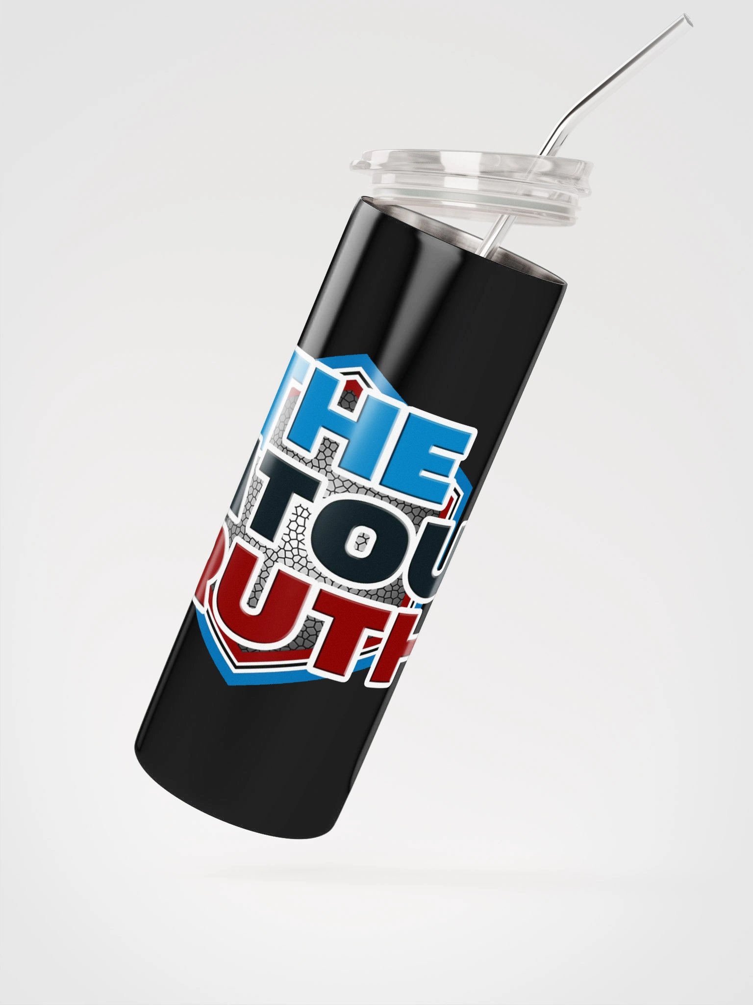 TFOT Blue Hex Stainless Straw Tumbler product image (1)