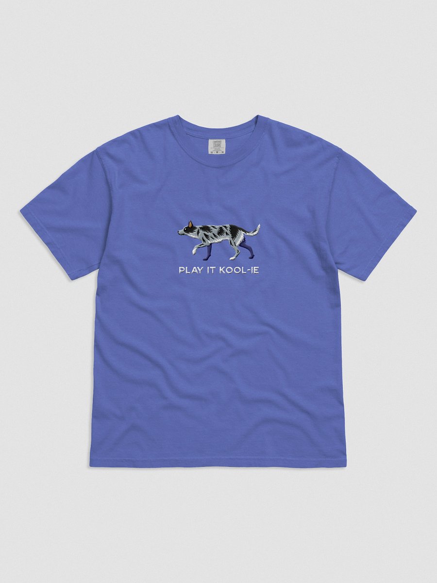 Play It Kool-ie T-Shirt(Embroidered) of an Australian Koolie(Blue Merle) product image (31)