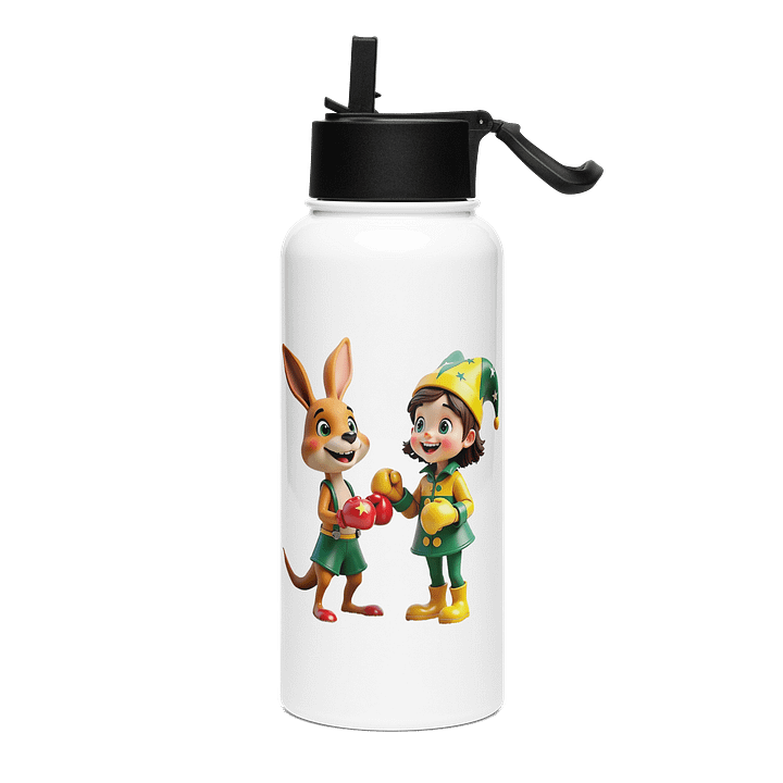 🦘 JessyJesty Australia Stainless Steel Water Bottle with Straw Lid – Adventure Meets Hydration! product image (1)