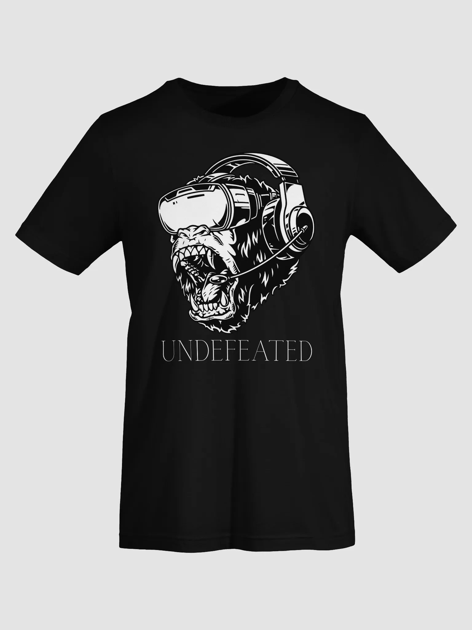 UNDEFEATED Gamer Gorilla Tee – Bella + Canvas 3001 Unisex T-Shirt product image (61)
