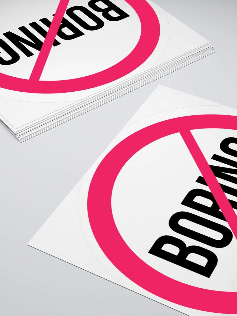 Not Boring - Sticker product image (4)
