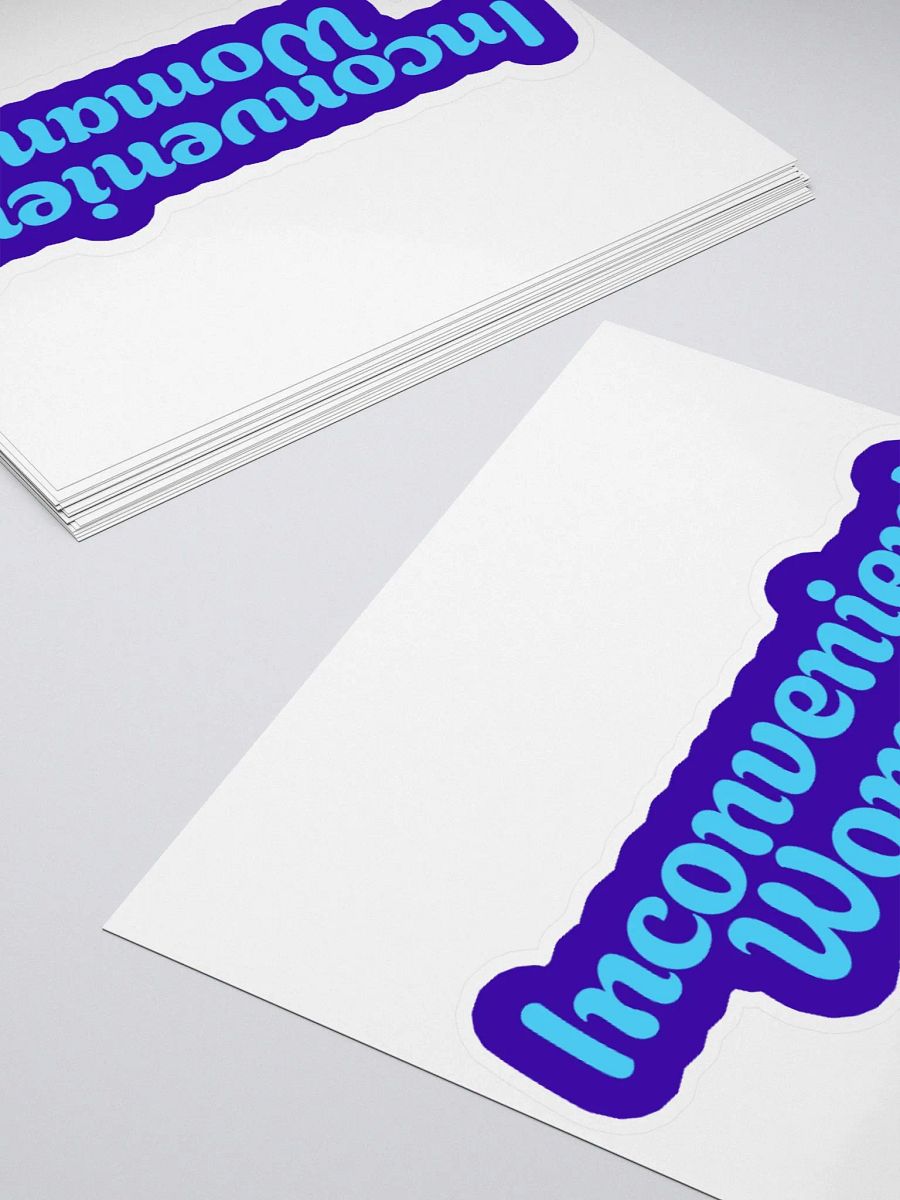 Inconvenient Woman Kiss Cut Stickers product image (11)