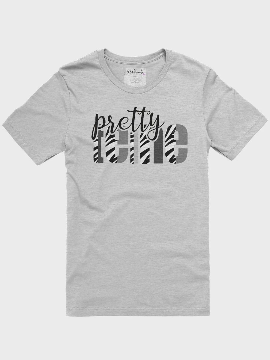 Pretty Teine T-Shirt; Black with Black & White Zebra Pattern product image (2)