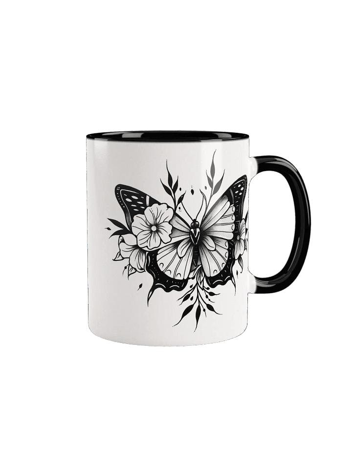 Monochrome Butterfly Bliss Mug product image (1)