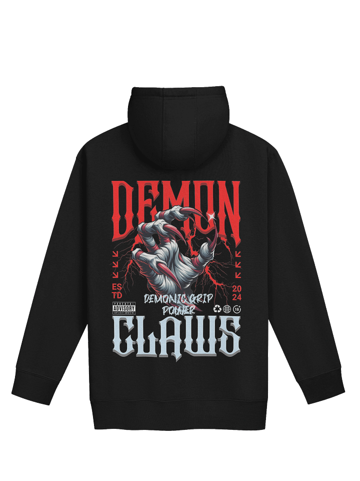 Deman Claws- Streetwear Dark Fashion Unisex Hoodie- Premium Cotton Heritage M2580 product image (2)
