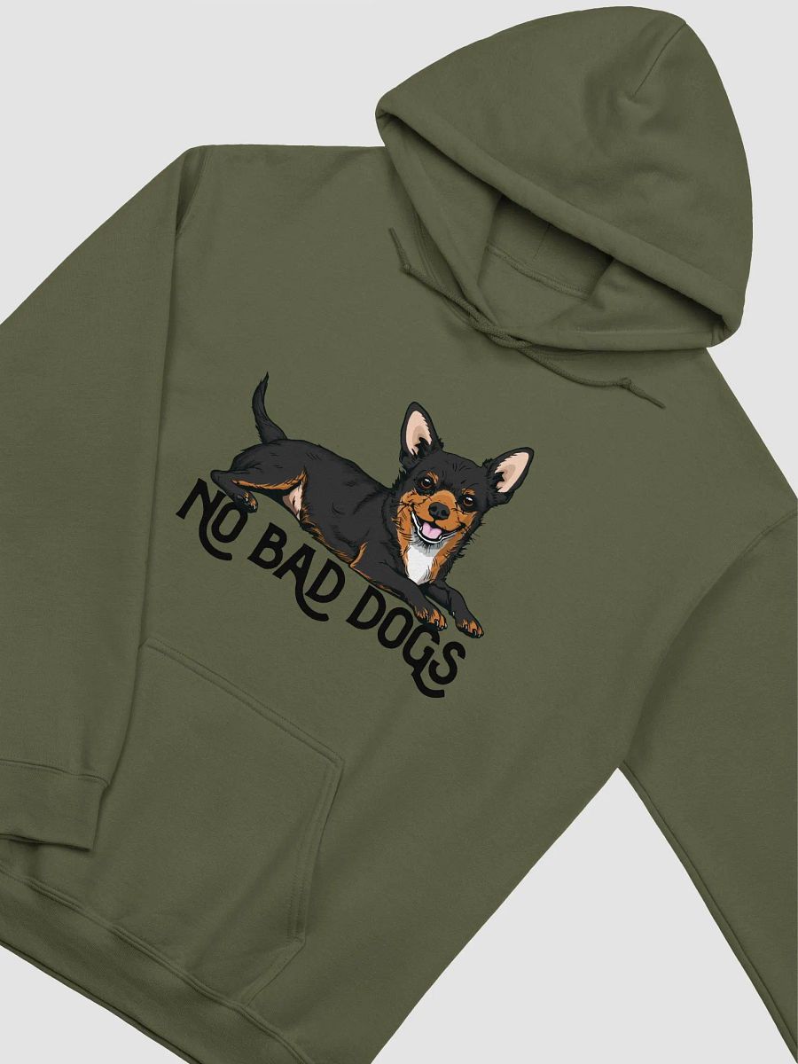 No Bad Dogs Hooded Sweatshirt of a Chihuahua(Tricolor) | Funny Hoodie for Chihuahua Paw-rents product image (17)
