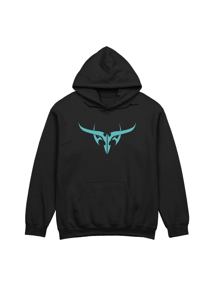 Tribal Skull Teal Hoodie product image (1)
