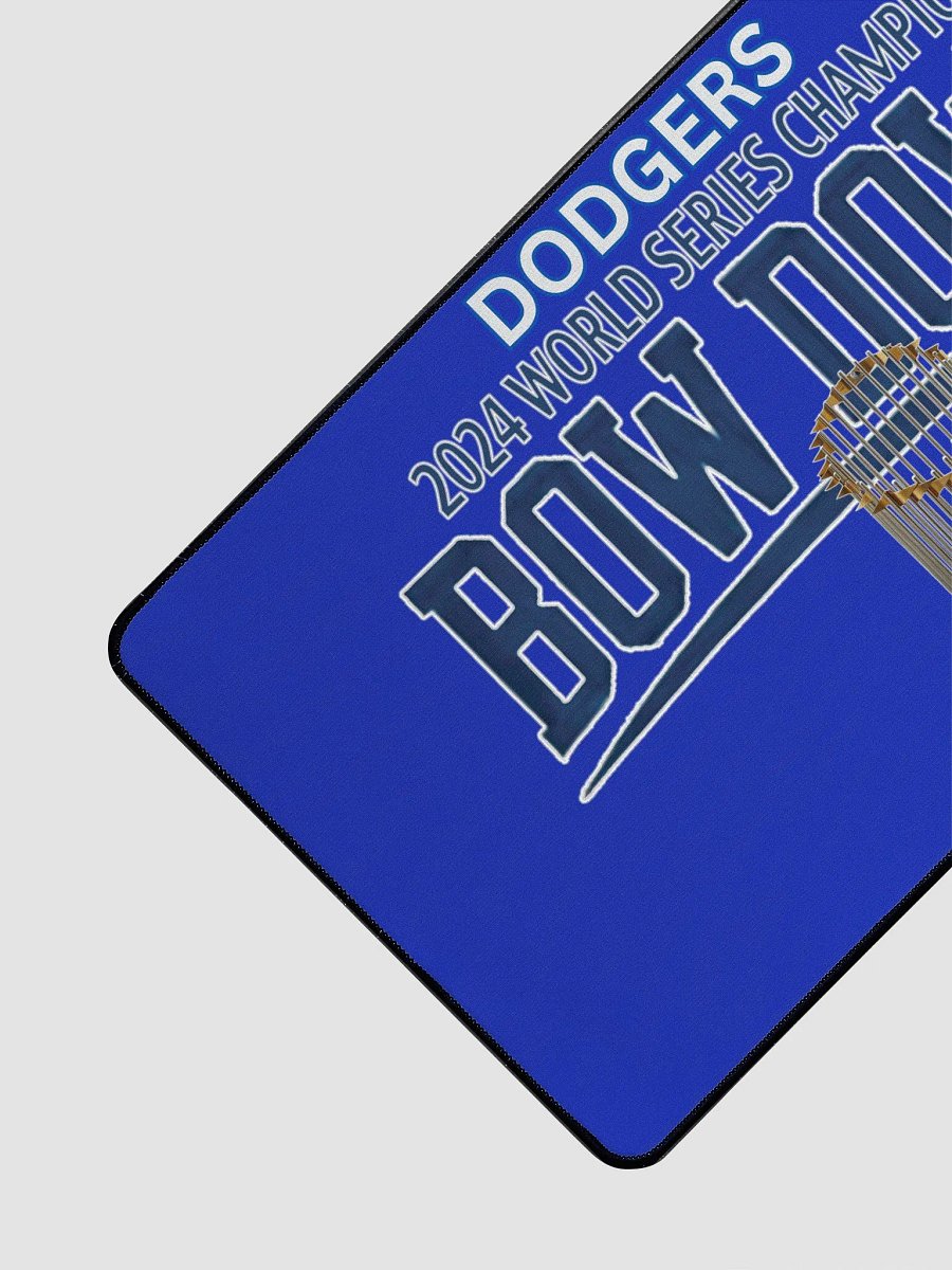 "Bow Down" Blue LA Dodgers 2024 World Series Champion Desktop Mat | MLB Home Locker product image (3)