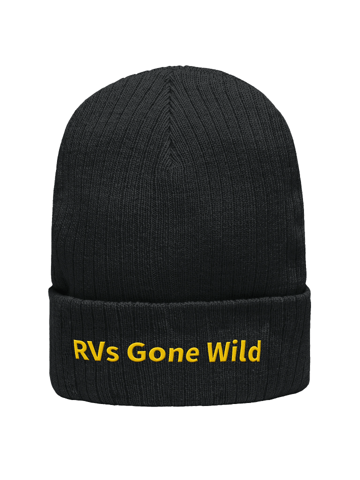 RVs Gone Wild Black Toque with Gold Embroidery product image (1)