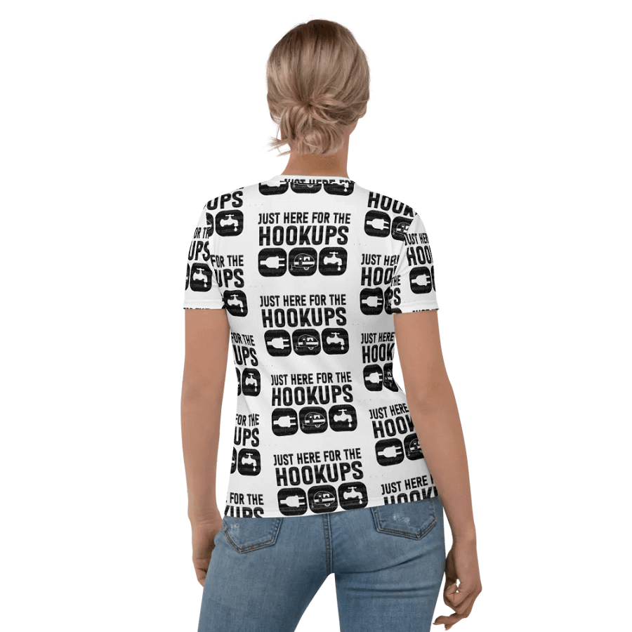 Here For The Hookups T-shirt (White) product image (1)