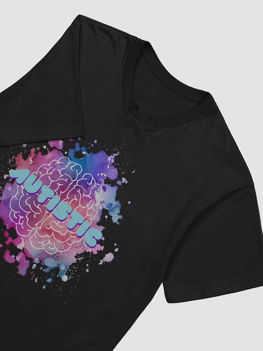 Autistic Paint Splatter Brain Retro Text Super Soft Shirt product image (26)