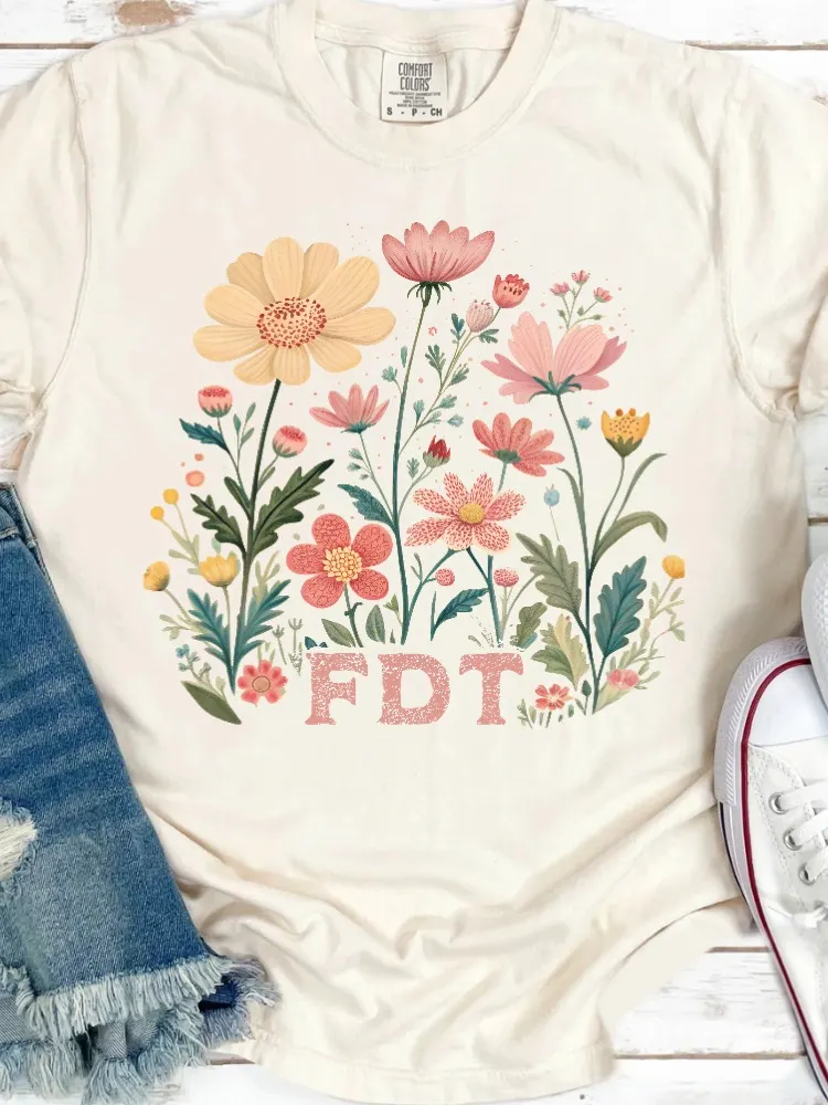 Floral FDT T-Shirt product image (6)