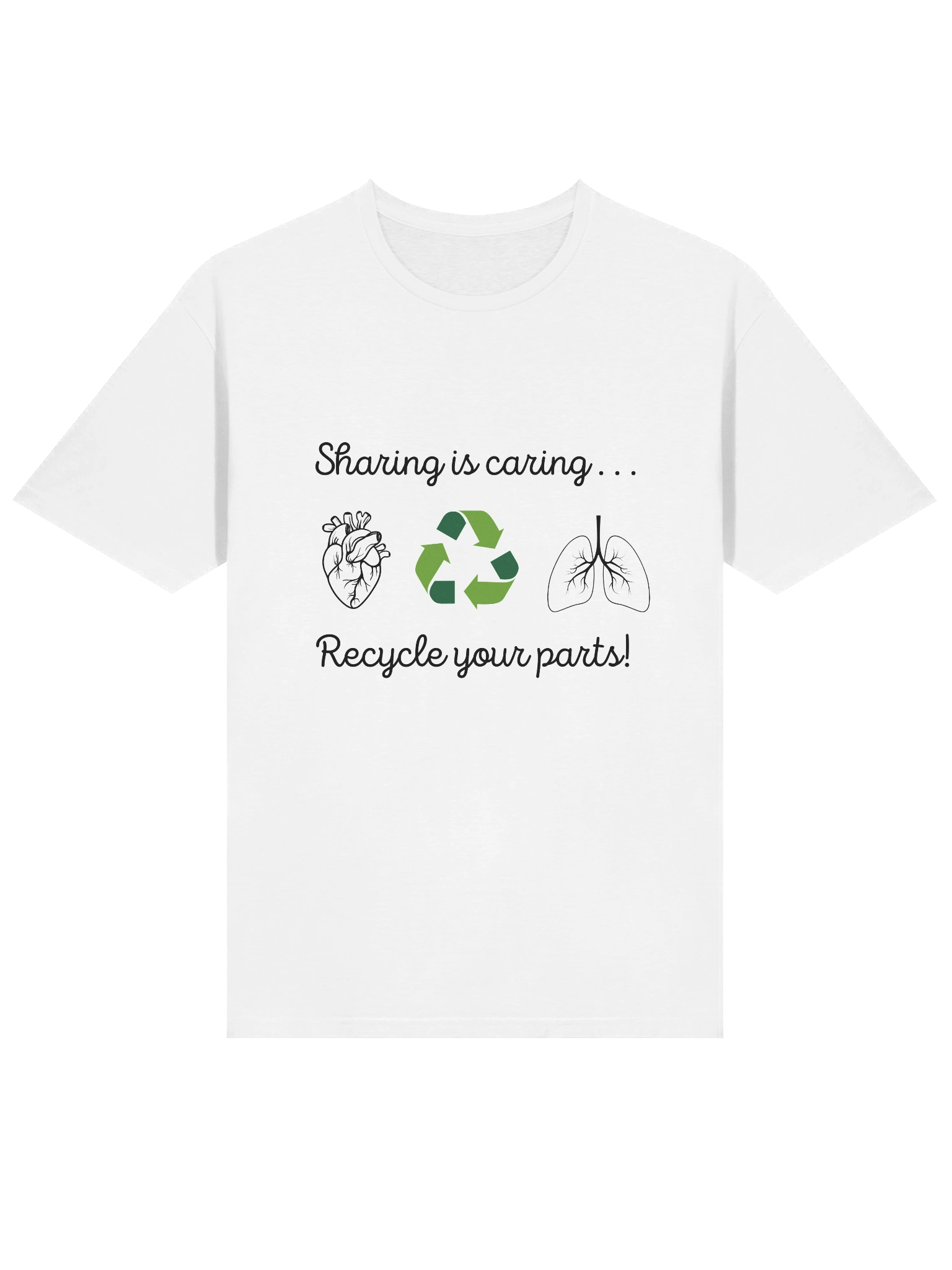 Sharing is Caring Loop Unisex T-Shirt product image (3)