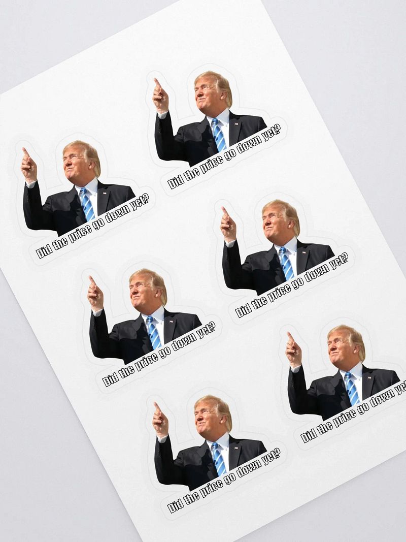 'Did the price go down yet?' Sticker Sheet