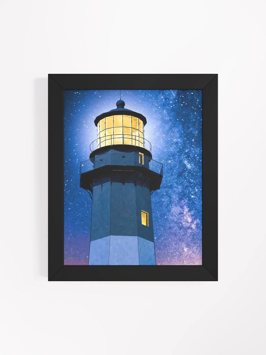 Tybee Island Lighthouse – Starry Night Framed Poster product image (69)