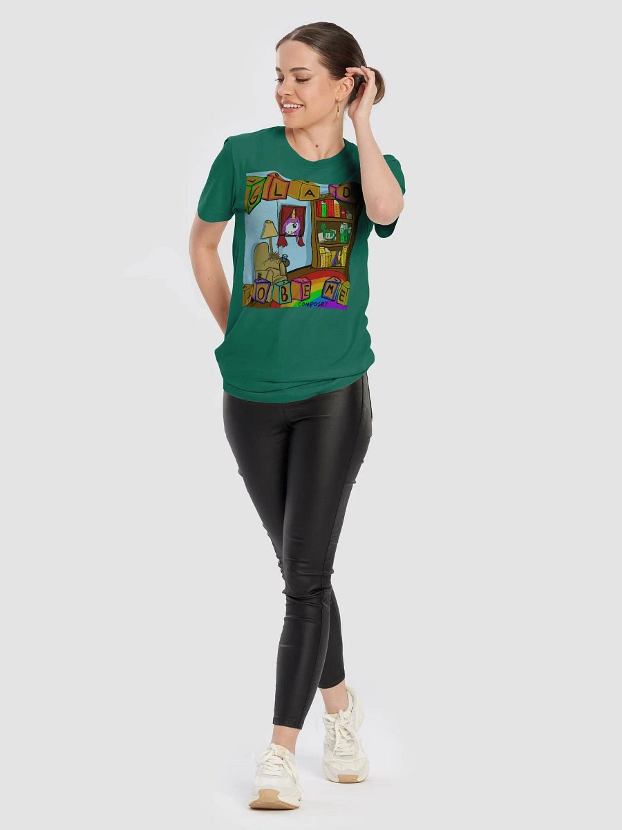 Glad To Be Me green tee product image (10)